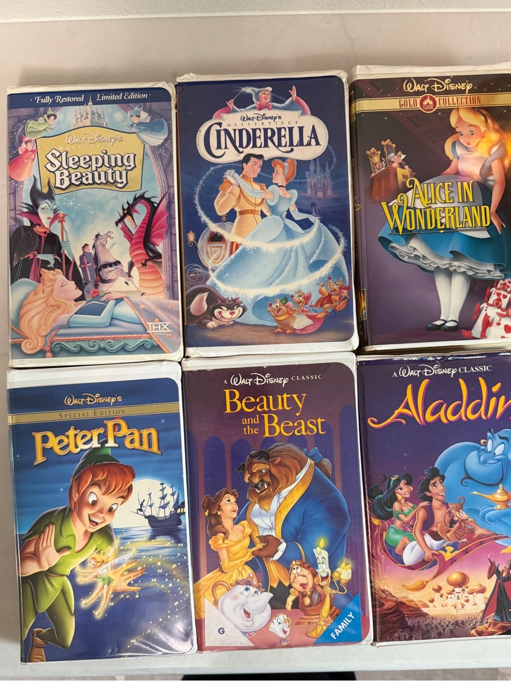 6 VHS Disney Videos